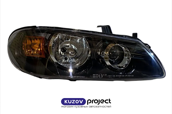 Фара правая черная под электрический корректор Nissan Almera N16 2002-2006 (DEPO / Тайвань)