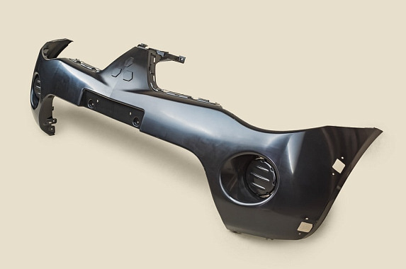 Бампер передний под расширители Mitsubishi L200 2006-2014 (TYG / Тайвань)