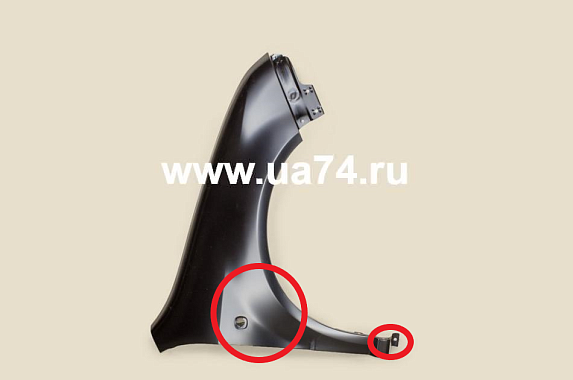 Крыло правое Skoda Fabia 1999-2008 (Тайвань / Заломы) Дисконт 70%